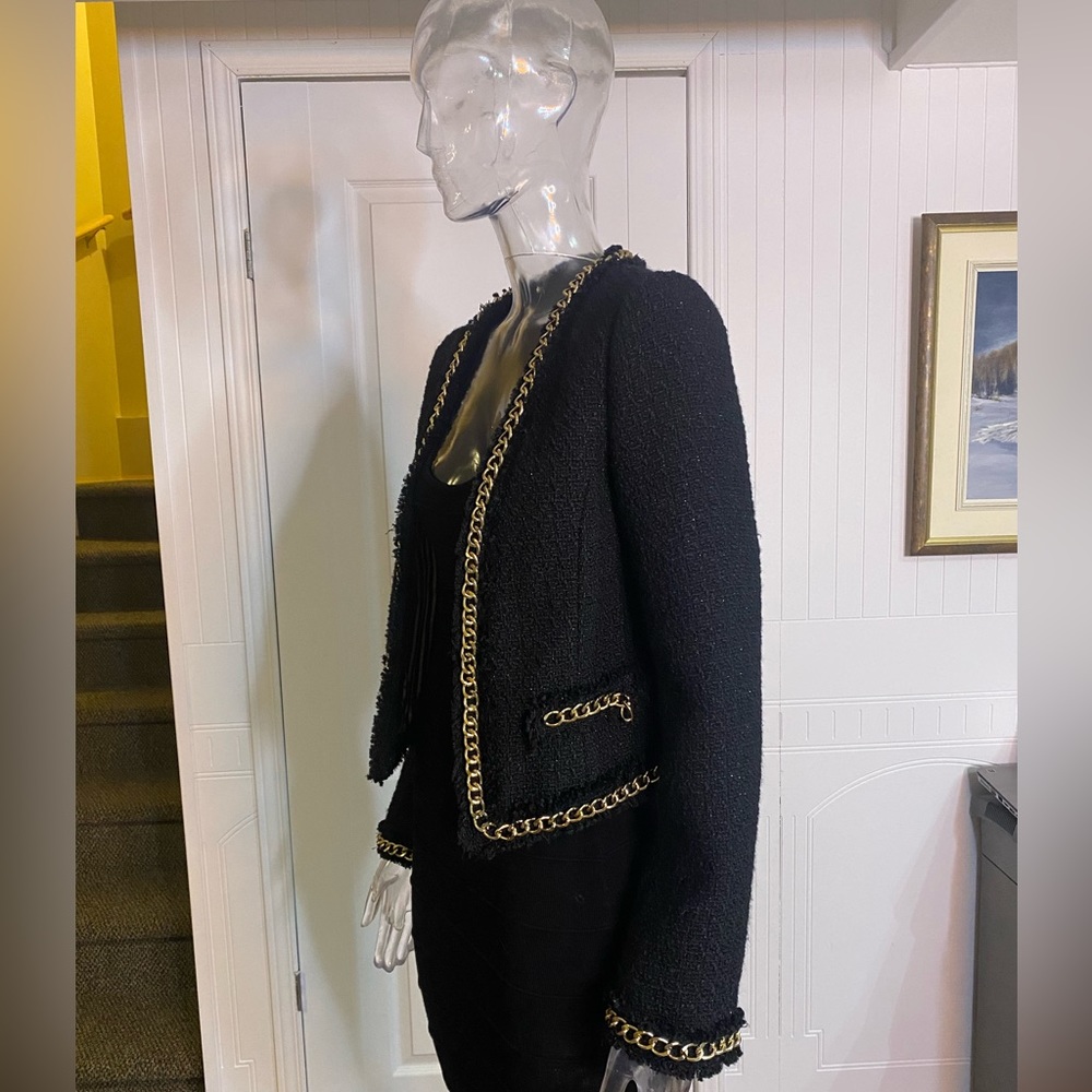 Black tweed blazer